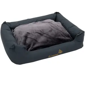 zooplus Exclusive Sleepy Time Panier Gris avec coussin pour chien - L100 x l75 x H30cmVendu parzooplus