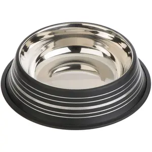 zooplus Exclusive Gamelle Silver Line 200mL 15cm de diamètre noir mat - Gamelle pour chatVendu parzooplus