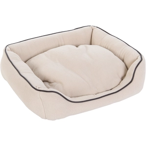 zooplus Exclusive Panier chat Housse en polaire Coussin réversible L50xl45xH 15 cm Beige VanillaVendu parzooplus