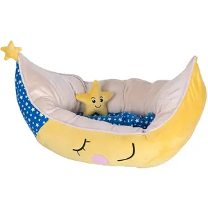 zooplus Exclusive Panier Chat Forme lune Peluche L73xl41xH17 cm Panier Lune original pour chat pas cher