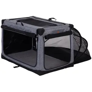 zooplus Exclusive Niche pliable Pet Home pour chien et chat - taille XL : L 71 x P 106 x H 68,5 cm - grisVendu parzooplus