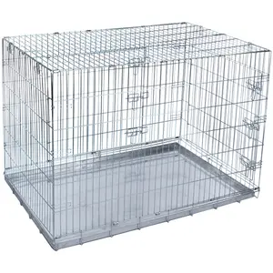 zooplus Exclusive Cage Double Door de transport chien / chat l78 P118 H84 cm - Cage métallique pour Chien pas cher
