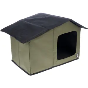 TIAKI Maison pour chats Camo 58x42x37cmVendu parzooplus