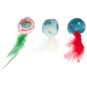 3x TIAKI volants de plumes festifs pour chatsVendu parzooplus