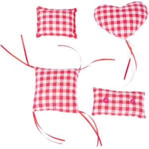 Coussins de jeu TIAKI Vichy à la menthe à chat  - lot de 4 coussinsVendu parzooplus