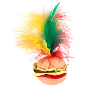 zooplus Exclusive Jouet Crinkle Burger avec plumes pour chat - 1 jouetVendu parzooplus