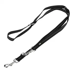 Laisse TIAKI Reflective Rubber, noir pour chien - L 200 cm,  l 20 mmVendu parzooplus