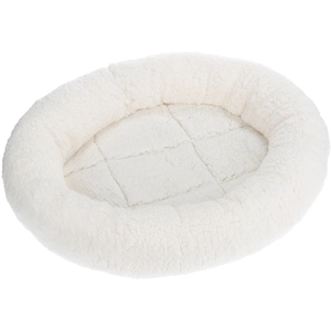 zooplus Exclusive Panier Fluffy 2in1 blanc - L 50 x l 42 x H 7,5 cm - pour chat et petit chienVendu parzooplus