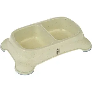 Gamelle double TIAKI 2 x 650 ml pour chien et chatVendu parzooplus
