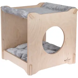Niche pour chat Mimosa Natural Paradise gris clairVendu parzooplus