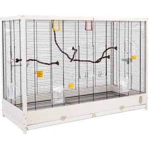 Cage en bois TIAKI Robin XXL pour oiseaux - L 113,4 x l 53 x H 81,7 cmVendu parzooplus