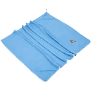 TIAKI Serviette en microfibre Turbo-Dry - L 100 x l 70 cm, bleuVendu parzooplus