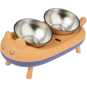 Porte-gamelles TIAKI Cova, écuelles incluses pour chat et petit chien ...Vendu parzooplus