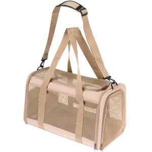 Sac de transport TIAKI Mesh pour chat et petit chien - L 46 x l 28 x H...Vendu parzooplus