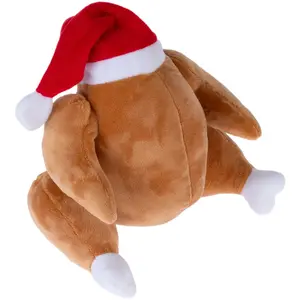 Dinde de Noël TIAKI 20 x 24 x 12 cm pour chien pas cher