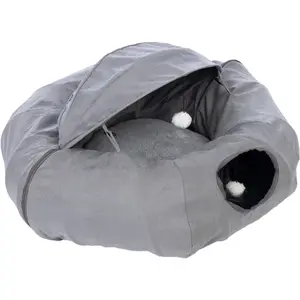 TIAKI Tunnel pour chat Donut Tromsø Ø90x62cm ChatVendu parzooplus