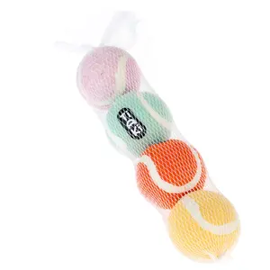 Lot de 4 balles de tennis pour chiens pour chien de TIAKI env. Ø 6,3 c...Vendu parzooplus