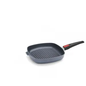 Comparateur de prix : Poêle carré Diamond Lite 28 cm - Woll - Gris - Fonte Aluminium