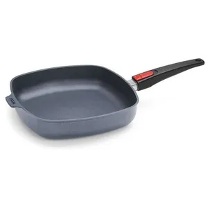 Poêle carrée Diamond Lite 28 cm - Woll - Gris - Fonte Aluminium pas cher