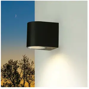 Applique murale extérieure H : 8 cm petit aluminium verre projecteur d...Vendu paramazon