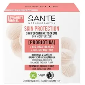 Comparateur de prix : Sante Skin Protection 24h Moisturising Cream with Probiotics, Organic Inca Inchi Oil & Organic Shea Butter Crème visage 1000 ml