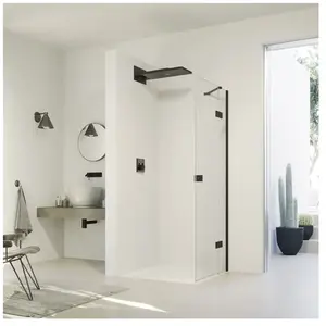 HÜPPE SolvaPro Porte battante, avec élément fixe, pour niche, pour par... pas cher
