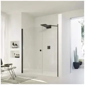 HÜPPE SolvaPro Porte battante, avec élément annexe, pour niche, 7T2904... pas cher