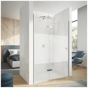 HÜPPE Design pure Porte pivotante, avec élément fixe, pour accès d'ang...Vendu parreuter