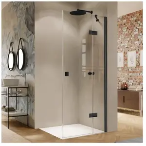HÜPPE Solva Porte battante, avec élément fixe, pour niche, pour paroi ...Vendu parreuter