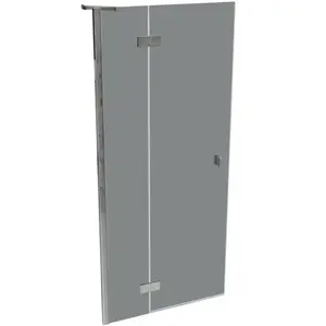 HÜPPE SolvaPro Porte battante, avec élément fixe, pour niche, pour paroi latérale, 7T0302092301, 7T0302