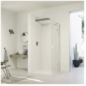 HÜPPE SolvaPro Porte battante, avec élément fixe, pour niche, pour par...