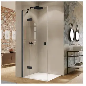 HÜPPE Solva Porte battante, avec élément fixe, pour niche, pour paroi ...Vendu parreuter
