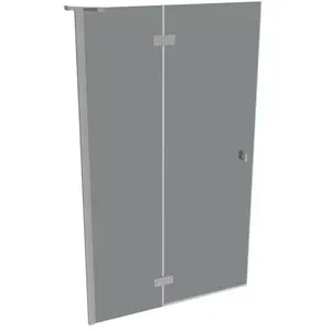 HÜPPE SolvaPro Porte battante, avec élément fixe, pour niche, pour par... pas cher