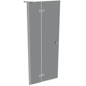 HÜPPE SolvaPro Porte battante, avec élément fixe, pour niche, pour paroi latérale, 7T031155G301, 7T0311 pas cher