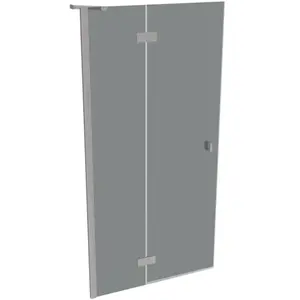 HÜPPE SolvaPro Porte battante, avec élément fixe, pour niche, pour par... pas cher