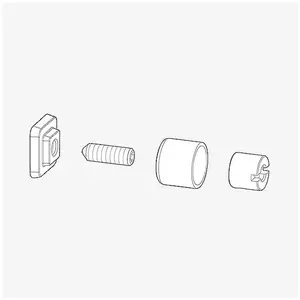 HÜPPE Select+ Set de montage sans perçage, ES0210,Vendu parreuter