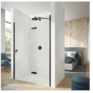 Hüppe - Porte Battante Design Pure À 4 Angles Avec Segments Fixes EtVendu parreuter