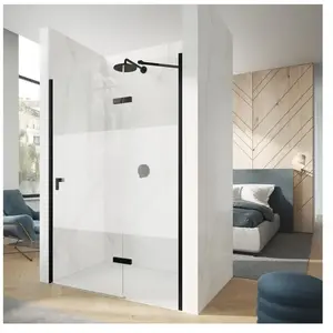 Hüppe - Porte Battante Design Pure À 4 Angles Avec Segments Fixes EtVendu parreuter