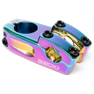 Potence bmx top load radio bikes xenon pro 22 2mm violet oilslick pas cher