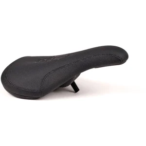 Saltbmx Selle Pivotal Courte Noire avec Revêtement en Relief et Pare-chocs en Plastique pas cher
