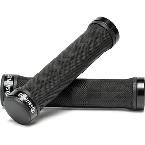 Saltbmx Poignées Locked Noires Sans Flasque pour BMX - 100% Kraton, 136,5 mmVendu parbikeinn