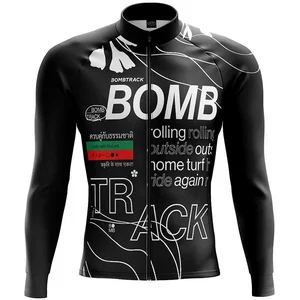 Maillot manches longues bombtrack unity noir pas cher