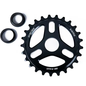 Saltbmx Couronne Trident 28T Noire en Aluminium CNC - Design à Trois Rayons pas cher