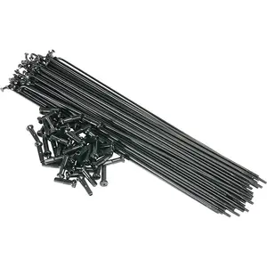 Saltbmx Rayons de vélo 190mm Noirs avec écrous en laiton - Set de 50 piècesVendu parbikeinn