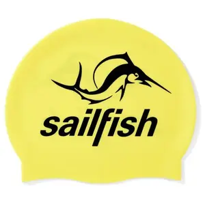 Sailfish Silicone Cap - Bonnet de natation Yellow Taille unique pas cher