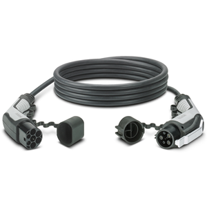 Comparateur de prix : PHOENIX CONTACT Câble de recharge - Type2 - Type1 - 5m - 7,4kW (monophasé 32A) - Réf. 1628023 + Sac
