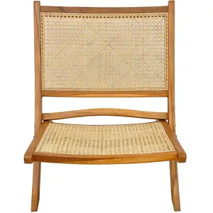 Mobel - Sit - Chaise pliante Rattan naturelle - 65x83x75cm OS pas cher