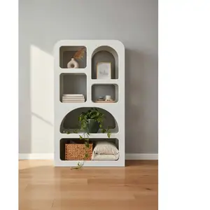 Mobel - Sit - Étagère Holvik blanc naturel - 90x35x170cm OS pas cher