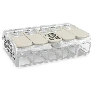 Comparateur de prix : Wago 221-485 bornes de connexion compactes à 5 échelles 4 mm, Lot de 1