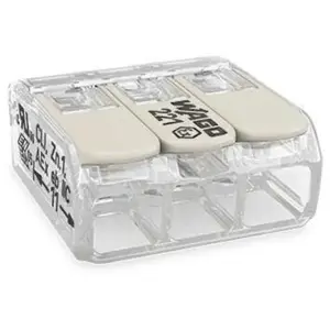 WAGO Pack De 50 Bornes De Connexion Universelle Tous Conducteurs - Type 221/2-3-5 Entrées